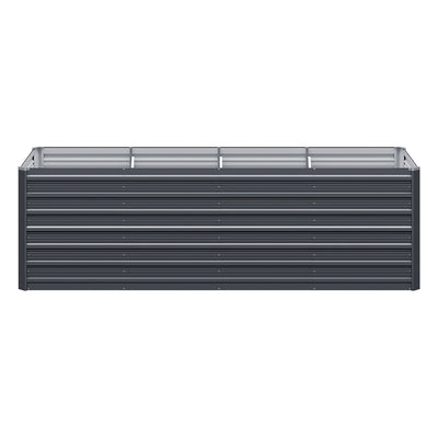 Green Fingers Garden Bed 240x80x77cm Planter Box Raised Container Galvanised Herb