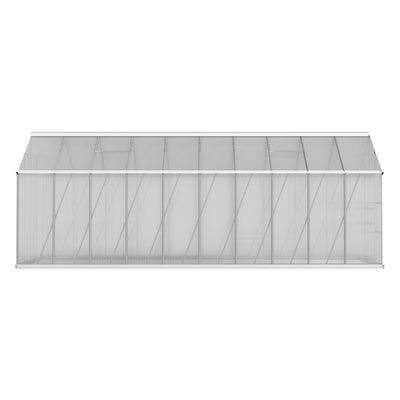 Green Fingers Greenhouse 6.03x2.44x2.68M Double Doors Aluminium Green House Garden Shed