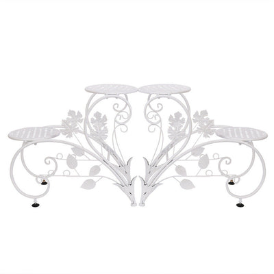 Set of 2 Plant Stand Wedding Garden Flower Shelf Rack