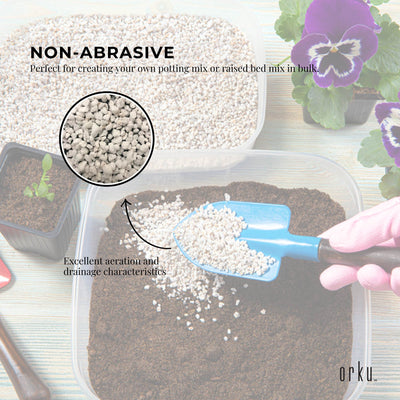 50L Organic Perlite Coarse Premium Soil Expanded Medium Plants Hydroponics