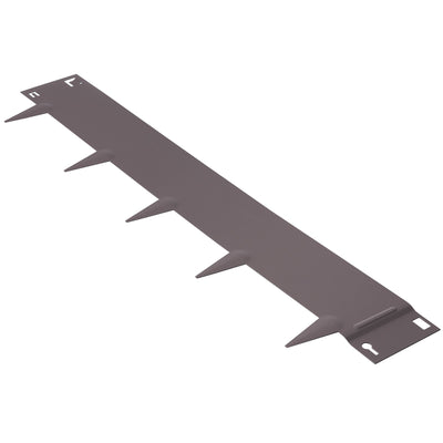 VEVOR Steel Landscape Edging, 5-pack Steel Garden Edging Borders, 39" L x 5" H Strips, Hammer-in Edging Border, Bendable Metal Landscape Edging for Yard, Garden, Lawn, 3.15" Spike Height, Rustic Brown