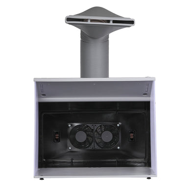 VEVOR Airbrush Spray Booth, Portable Hobby Airbrush Paint Spray Booth Kit with 4 LED Light, Powerful Dual Exhaust Fans, Turntable and 6 ft Extension Hose, for Painting Models, Arts, Crafts, Cakes